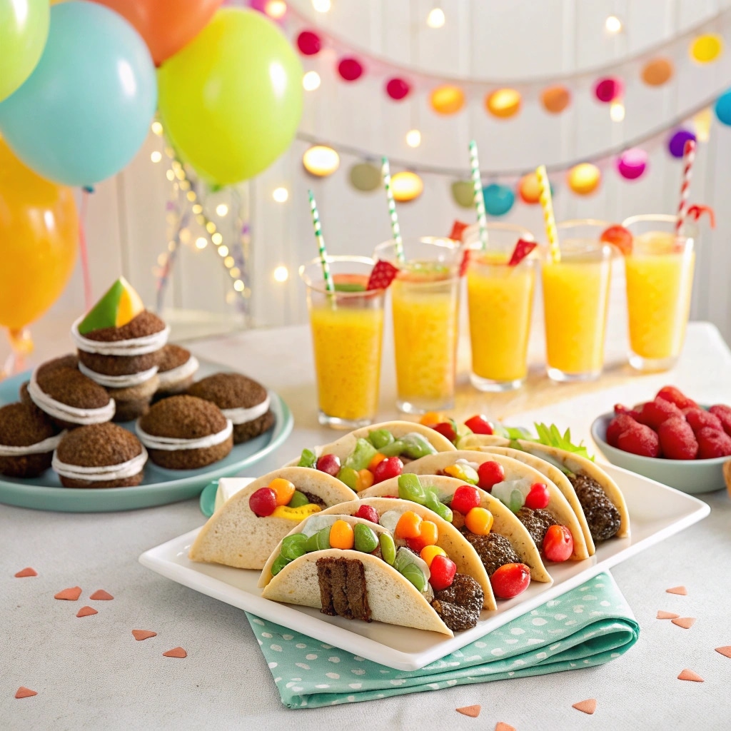 Cheesecake Cookie Dough Tacos – The Most Irresistible Dessert Mashup Ever 8 Cheesecake Cookie Dough Tacos party platter setup