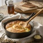 Spoon Bread Recipe: Southern Comfort in Every Bite 9 Spoon bread recipe baked in cast iron with golden crust