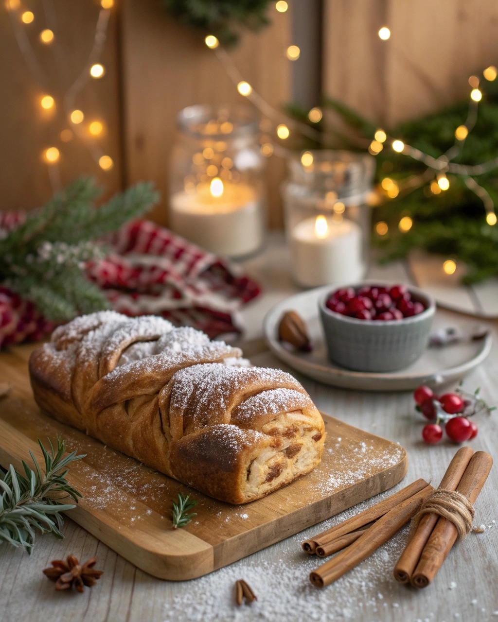 Christmas Bread Recipe That Warms Every Holiday Morning 5 Freshly baked braided Christmas bread recipe with holiday decor