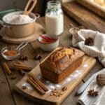 Amish Cinnamon Bread Recipe That Warms the Soul 9 Amish cinnamon bread loaf on rustic table