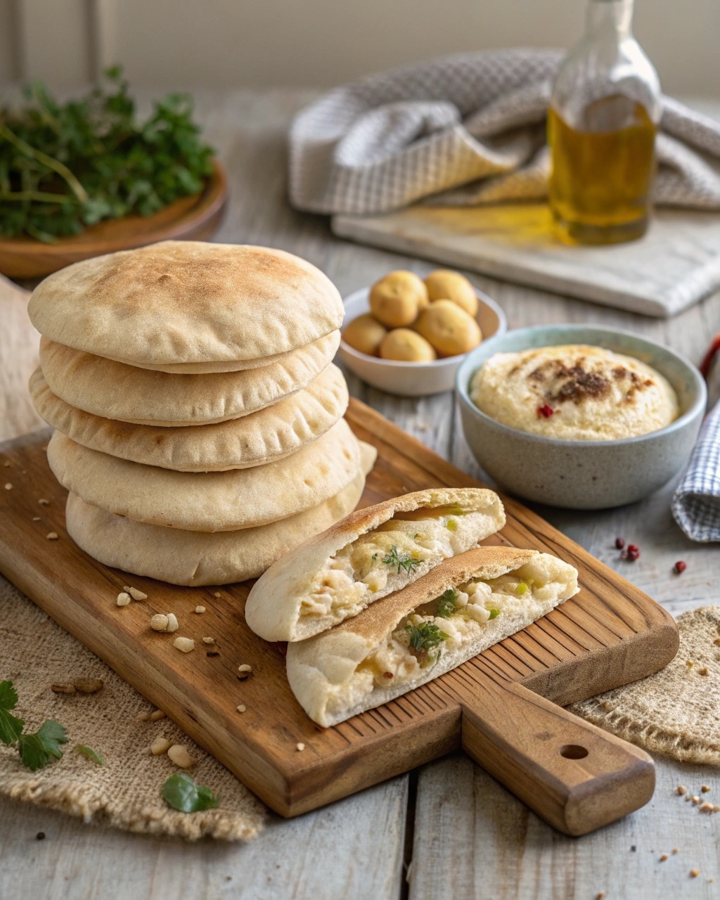 Gluten free pita bread recipe with soft pocket