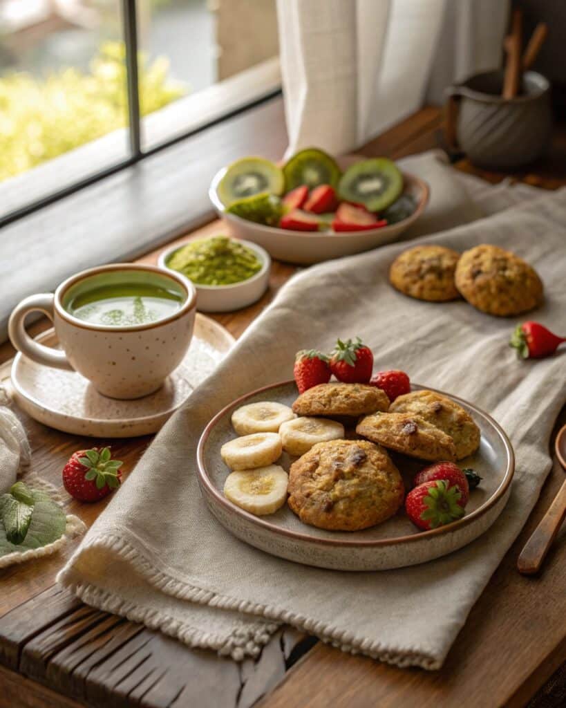 Banana Bread Cookies Recipe: A Soft, Sweet Twist You’ll Crave 8 Served banana bread cookies with tea