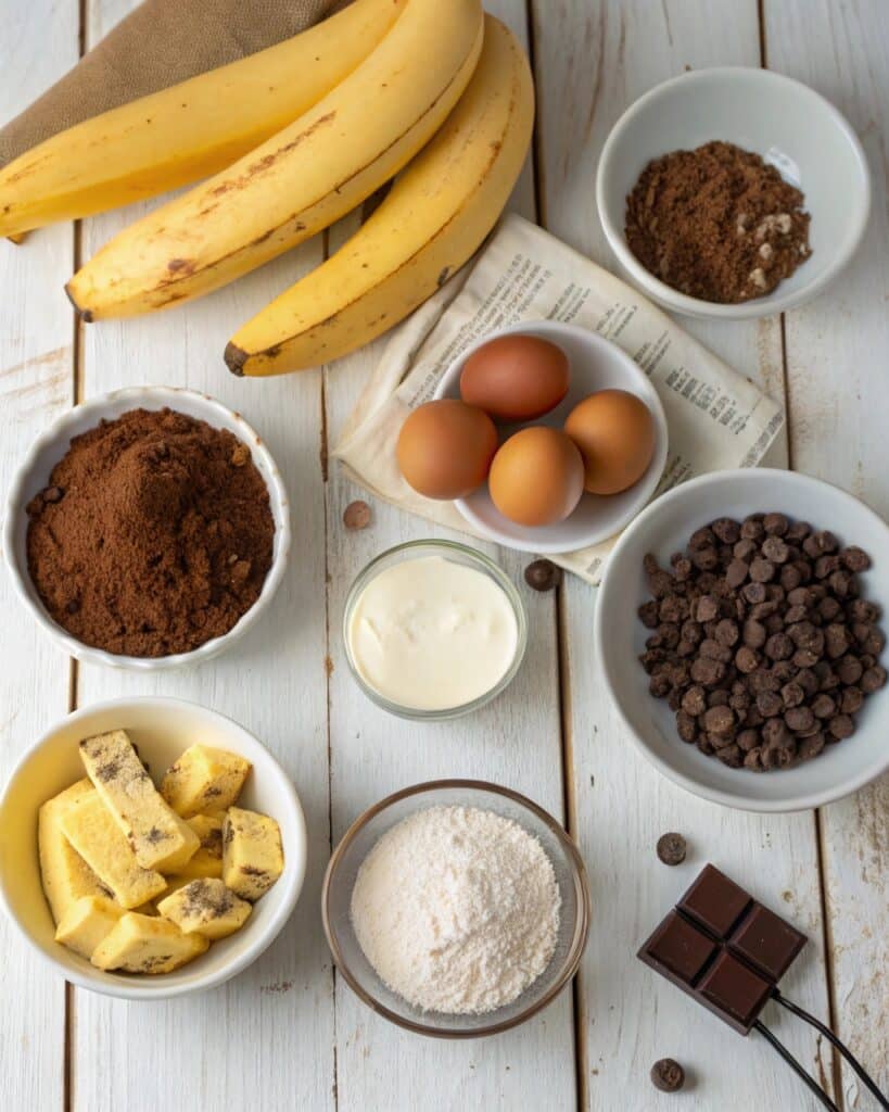 Banana Bread Brownies Recipe: A Moist, Chocolatey Twist on a Classic Favorite 6 Ingredients ready to make banana bread brownies