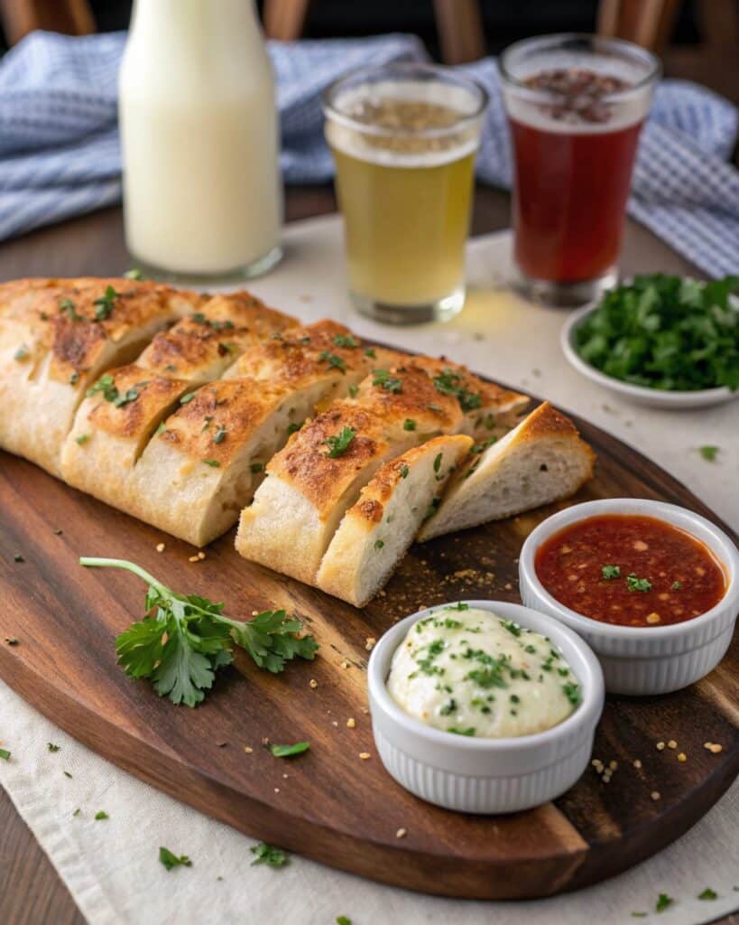Garbage Bread Recipe That Turns Leftovers Into a Melty, Cheesy Dream 8 how to serve garbage bread with dipping sauces