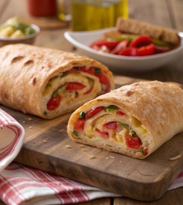 Garbage Bread Recipe That Turns Leftovers Into a Melty, Cheesy Dream 5 garbage bread recipe golden loaf sliced open