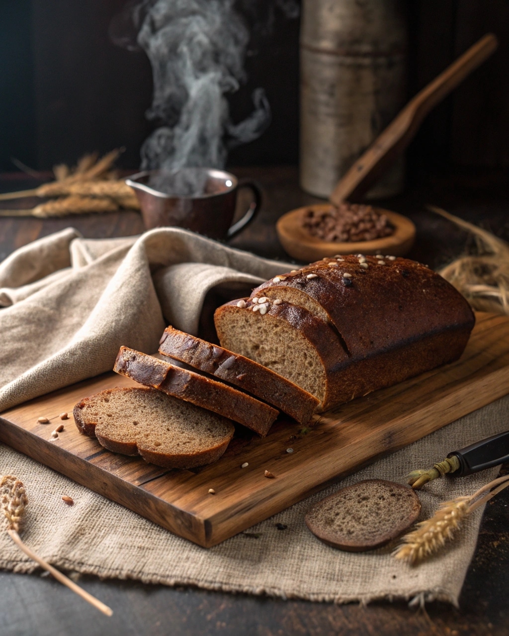 Squaw bread recipe with rye and molasses