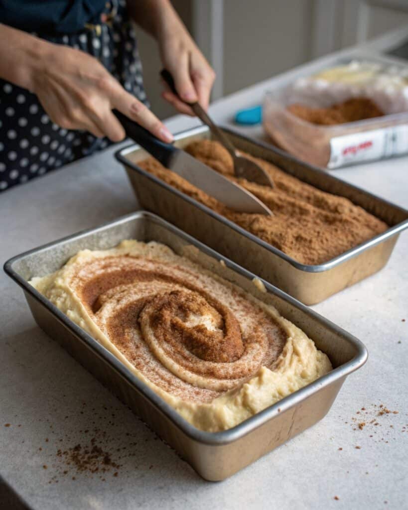 Amish Cinnamon Bread Recipe That Warms the Soul 7 Swirling cinnamon sugar into bread batter