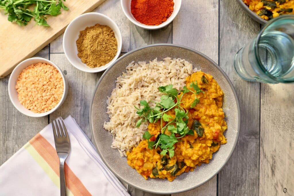 Top 10 High Protein Vegetarian Meals to Power Your Day 2 Lentil and Chickpea Curry 1