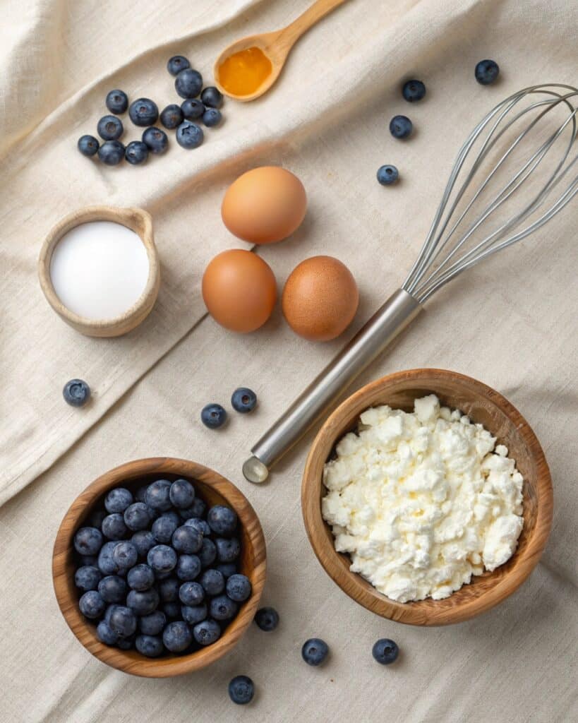 blueberry fluffy cottage cheese cloud bread ingredients
