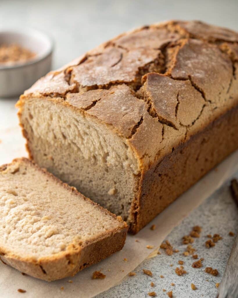 Why Does My Bread Crack? Understanding Crust Problems 2 a loaf of bread with random cracks on the top den