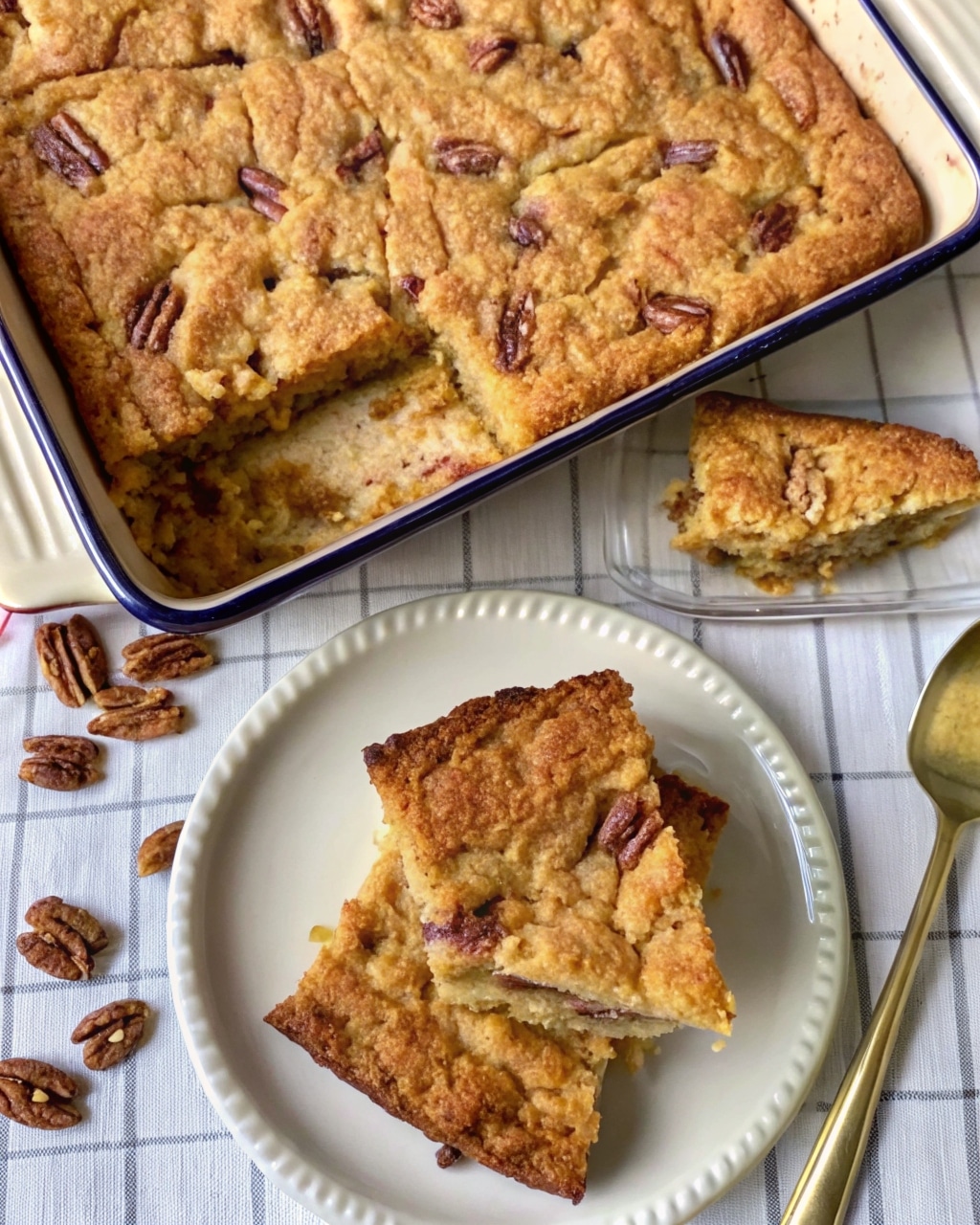 Sweet Alabama Pecan Bread Recipe on Wooden Table