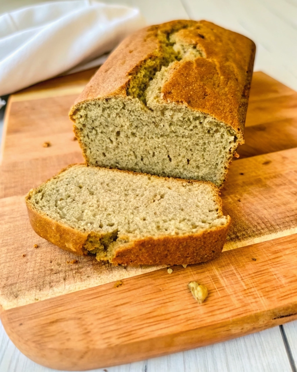 Homemade lentil bread recipe freshly baked loaf on wooden board