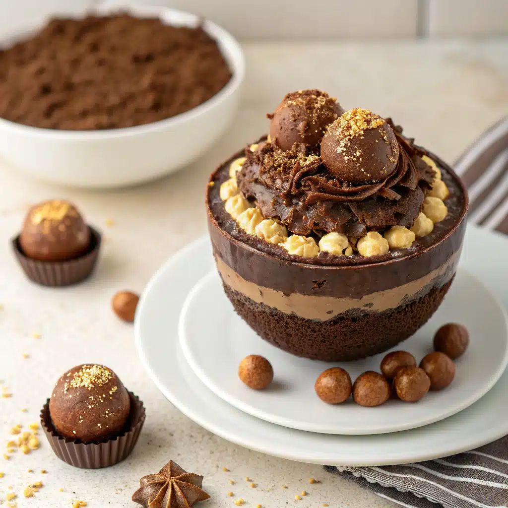 Ferrero Rocher Cake Bowl