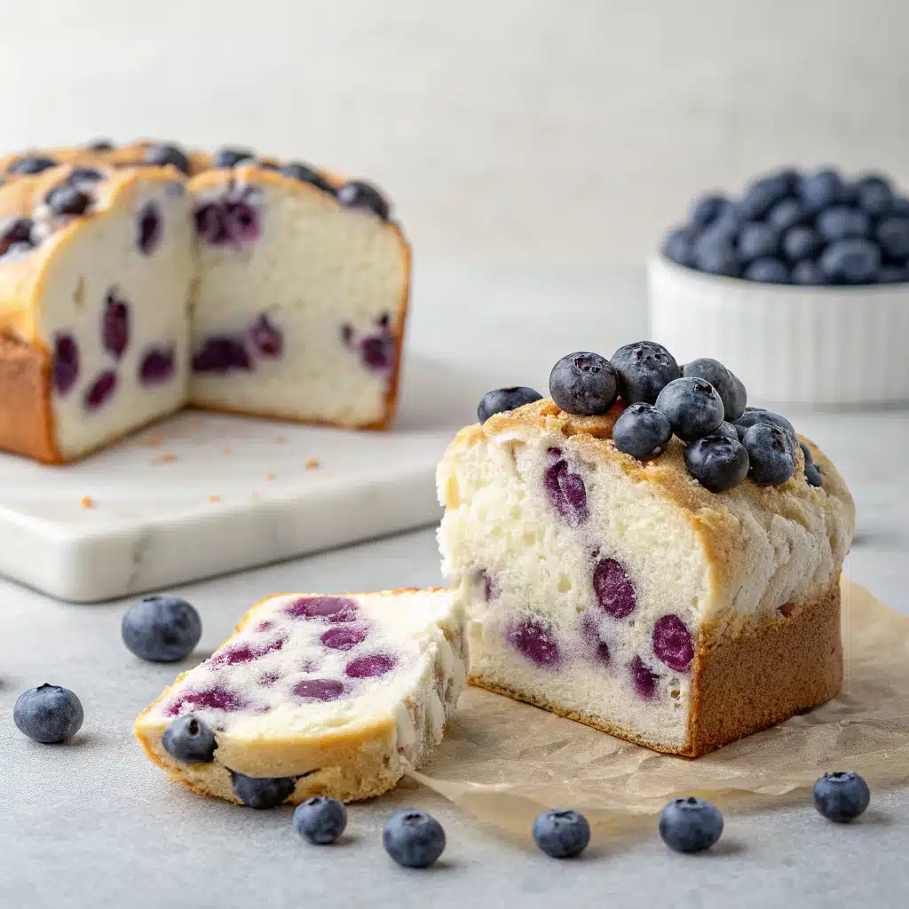 Blueberry Fluffy Cottage Cheese Cloud Bread
