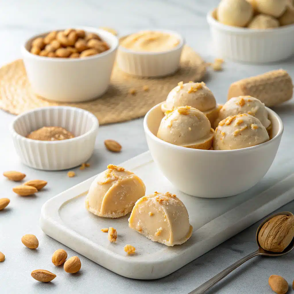 Frozen Peanut Butter Greek Yogurt Bites