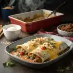 Southern Breakfast Enchiladas with Sausage Gravy