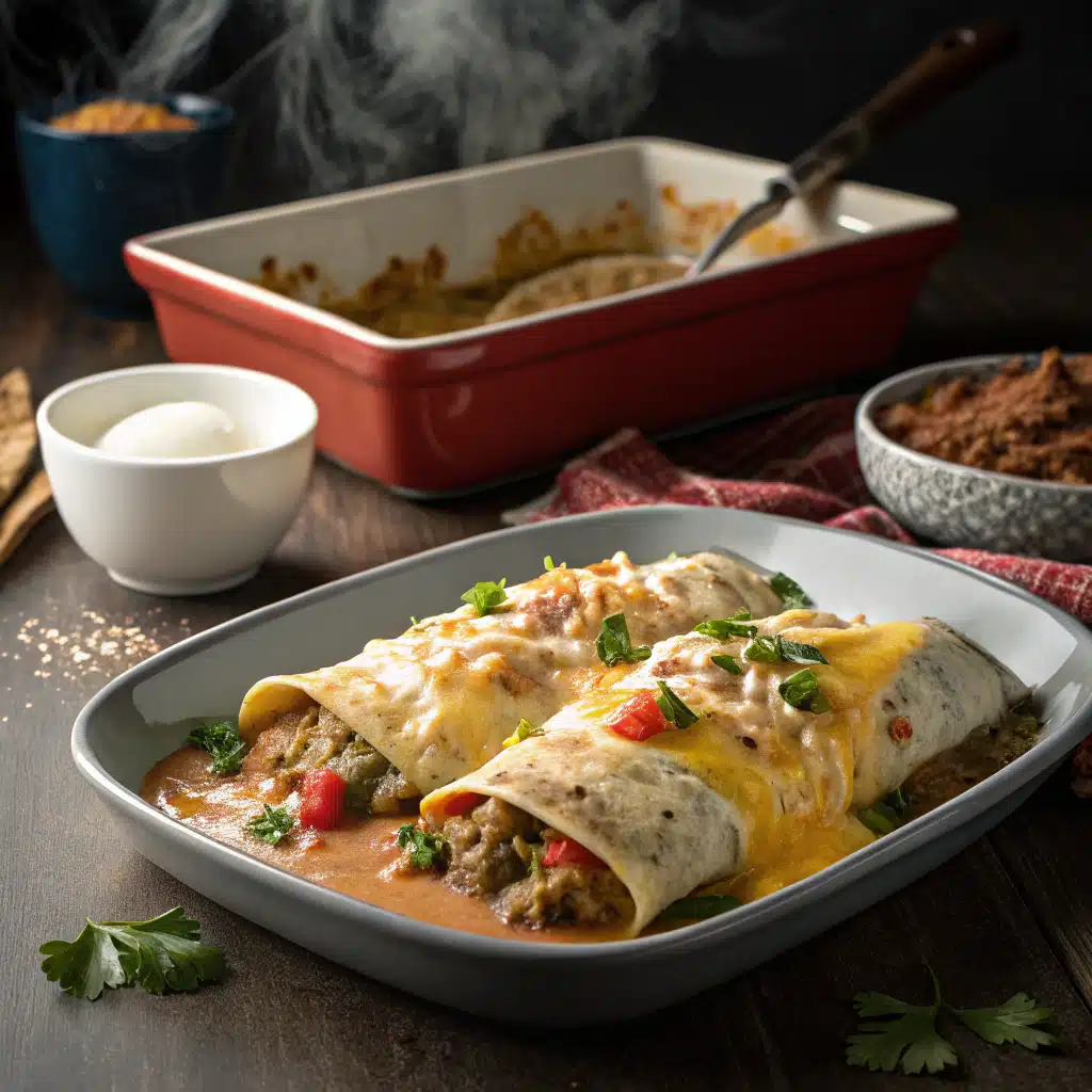 Southern Breakfast Enchiladas with Sausage Gravy