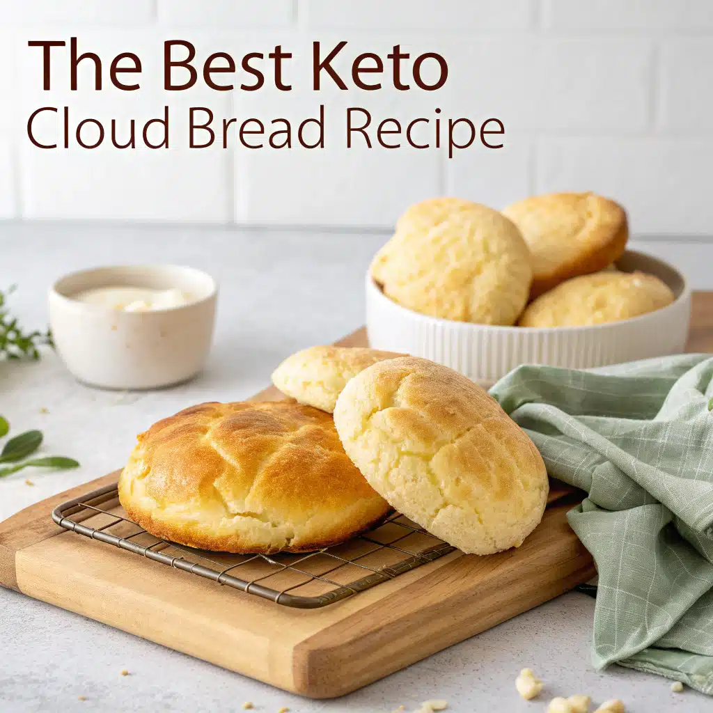 The Best Keto Cloud Bread Recipe No Cream Cheese Required