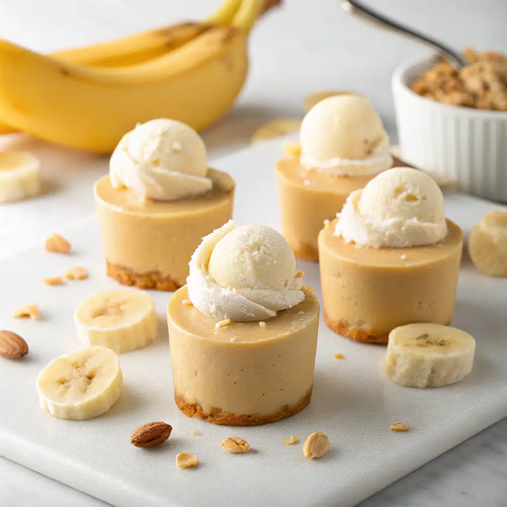 Peanut Butter Banana Frozen Yogurt Bites