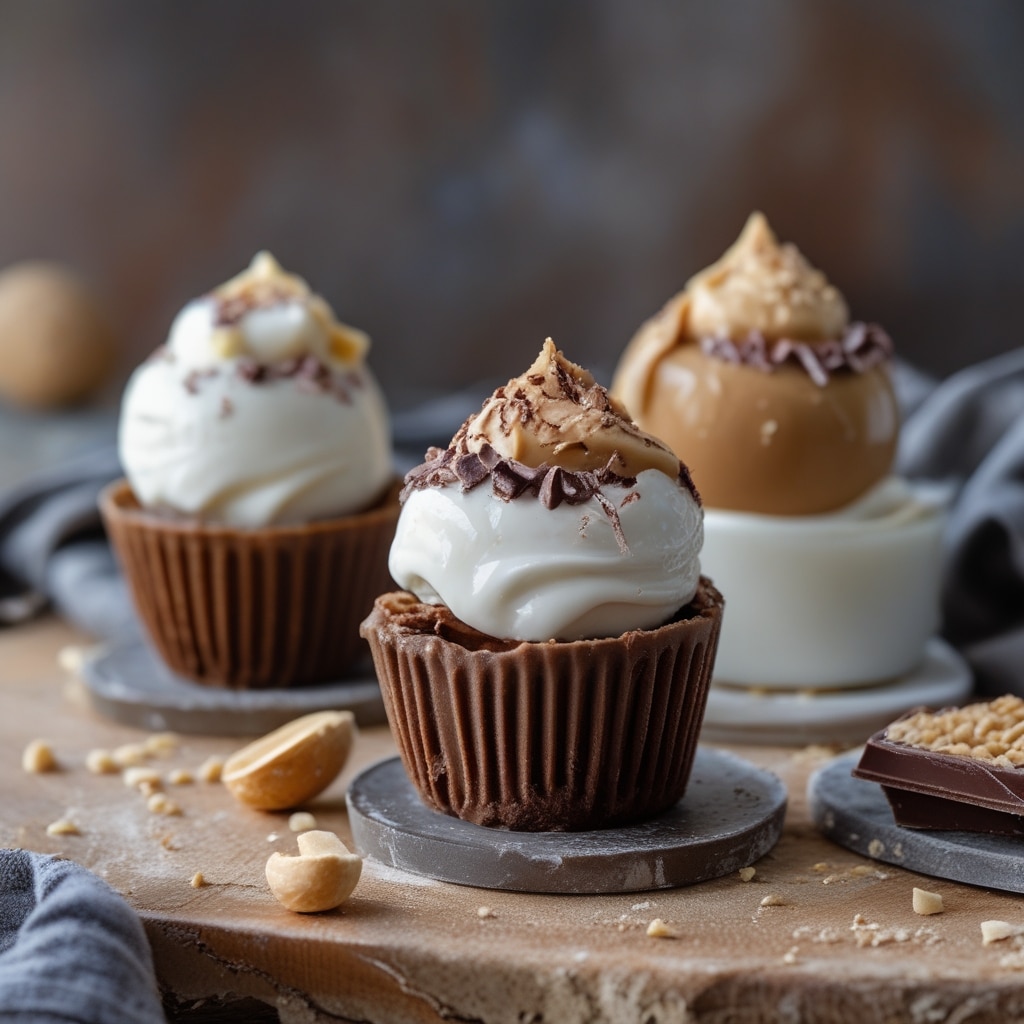 Peanut Butter Frozen Yogurt Bites (with Greek Yogurt + Chocolate)