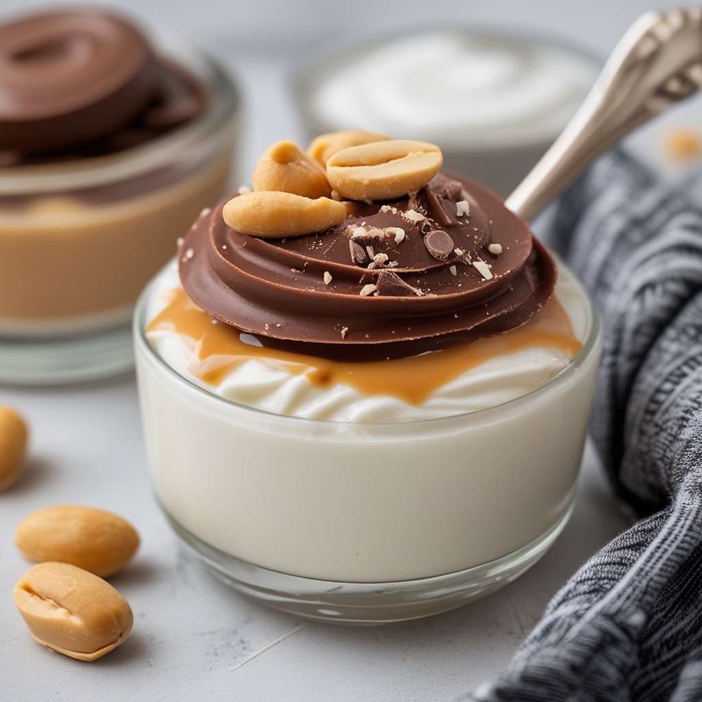 Peanut Butter Chocolate Greek Yogurt Snack