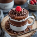 Double Chocolate Cottage Cheese Mug Cake
