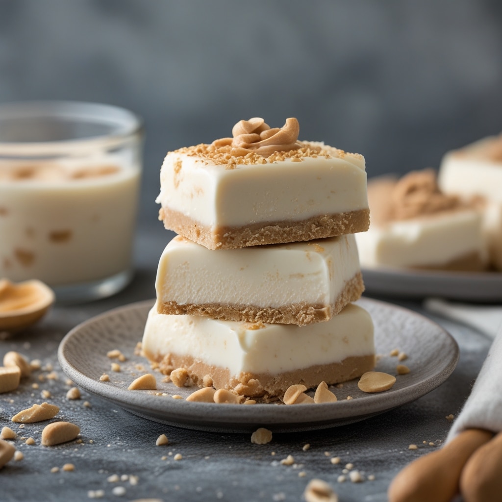 Peanut Butter Frozen Yogurt Bars