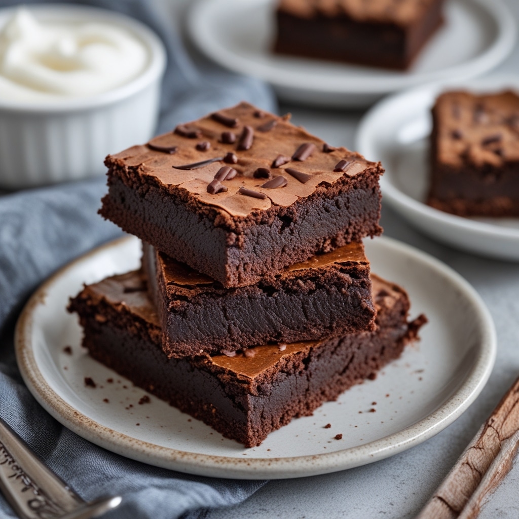 Easy Zero Sugar Brownies with Greek Yogurt