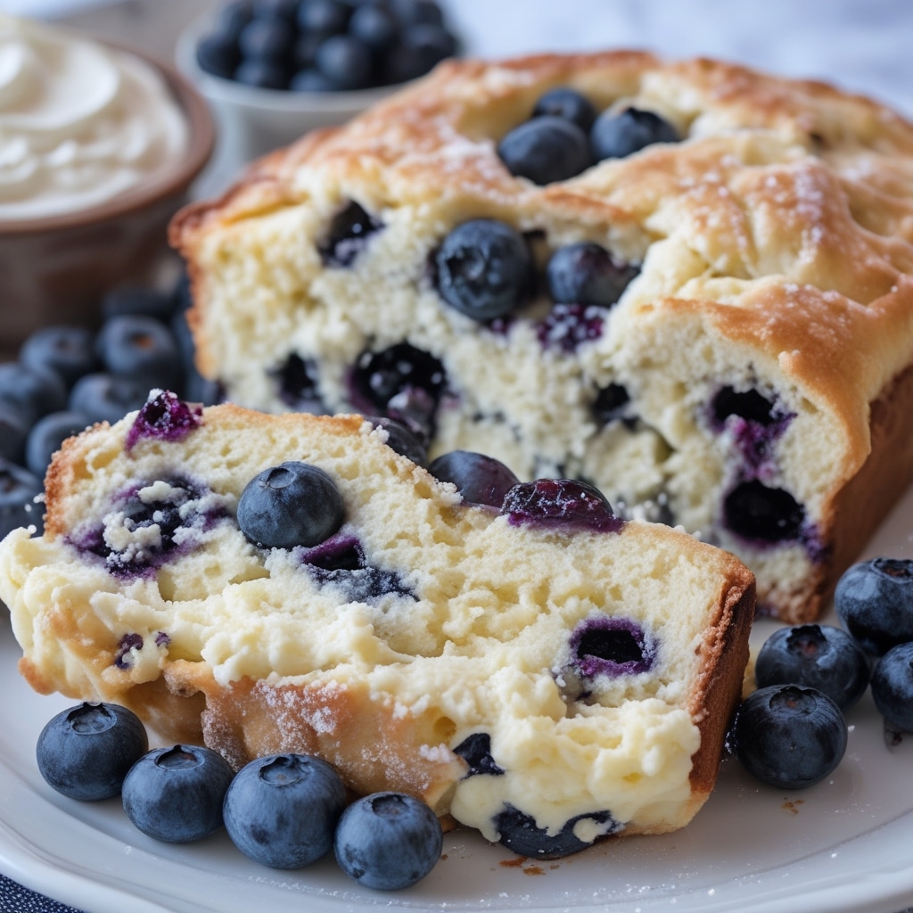 Blueberry Fluffy Cottage Cheese Cloud Bread