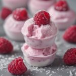 Frozen Raspberry Coconut Yogurt Bites