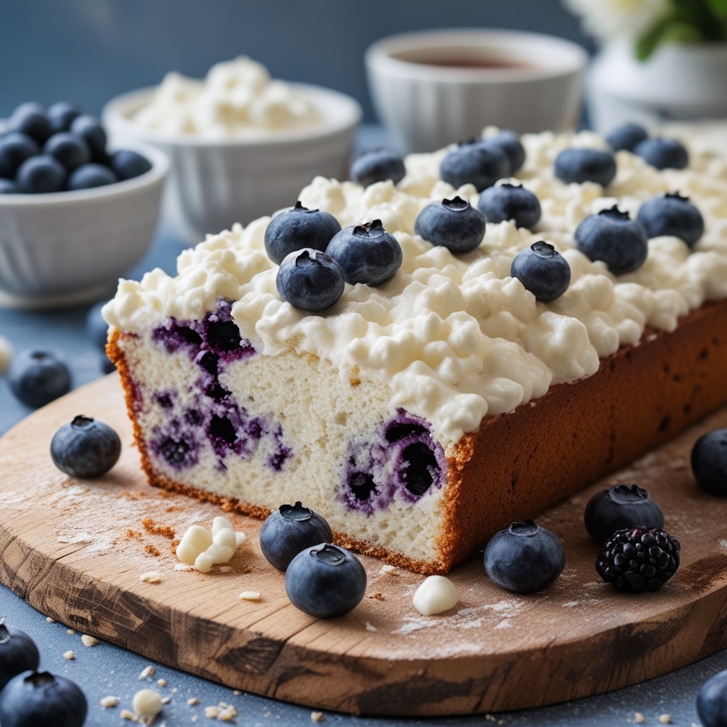 Cottage Cheese Blueberry Cloud Bread