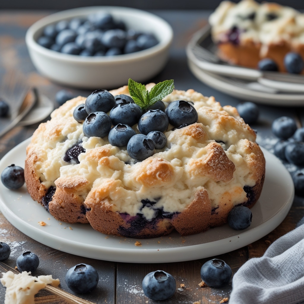 Blueberry Fluffy Cottage Cheese Cloud Bread