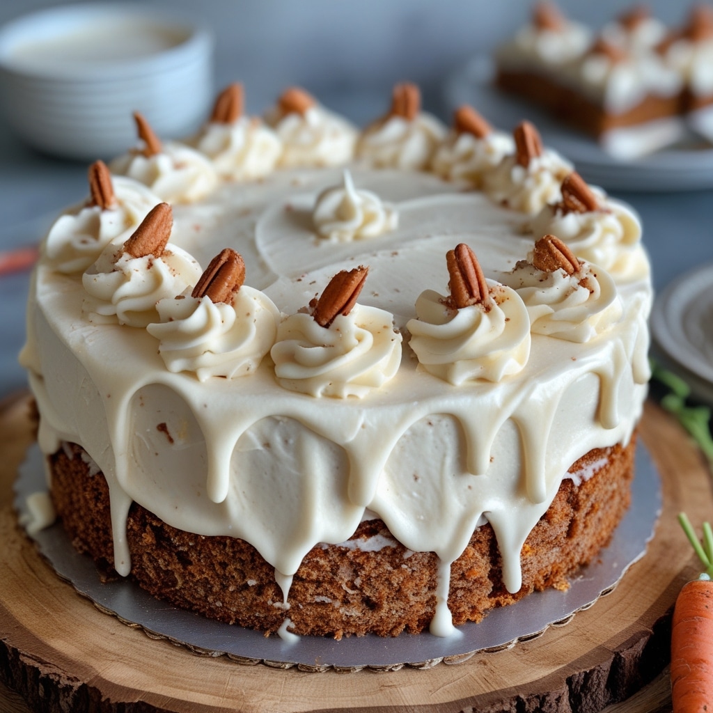 Carrot cake with cream cheese frosting