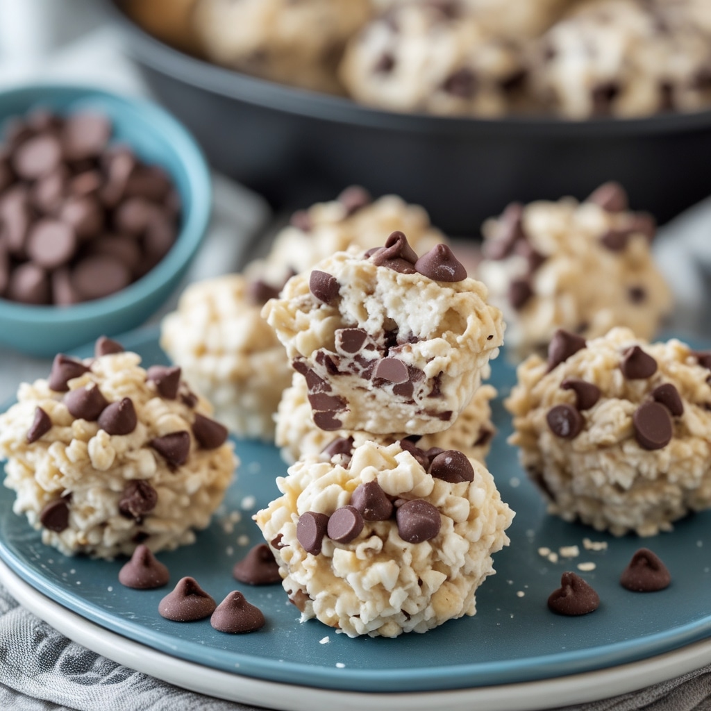 No-Bake Chocolate Chip Cottage Cheese Bites