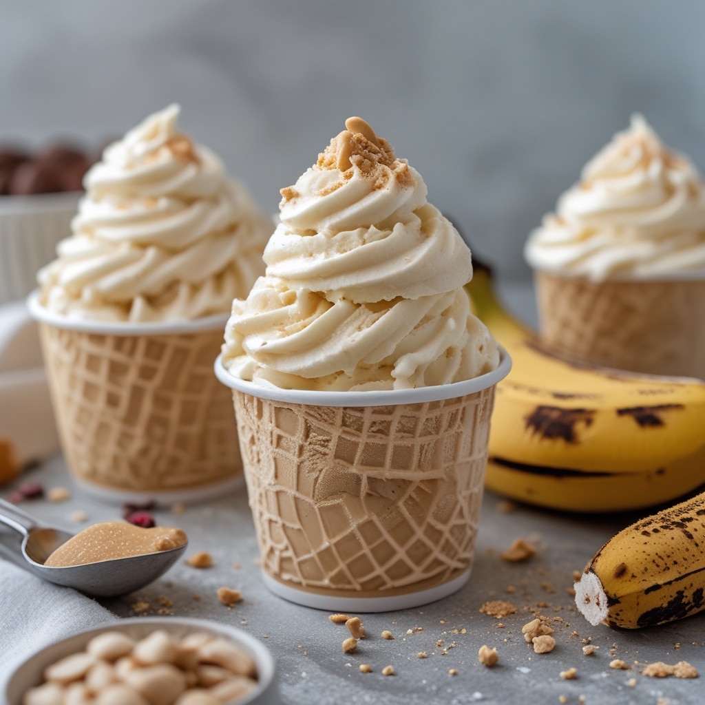 High-Protein Peanut Butter Banana Ice Cream