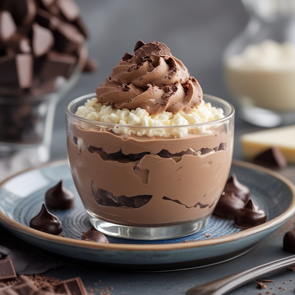 High Protein Cottage Cheese Chocolate Mousse