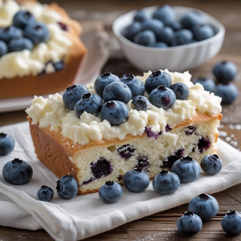 Blueberry Fluffy Cottage Cheese Cloud Bread