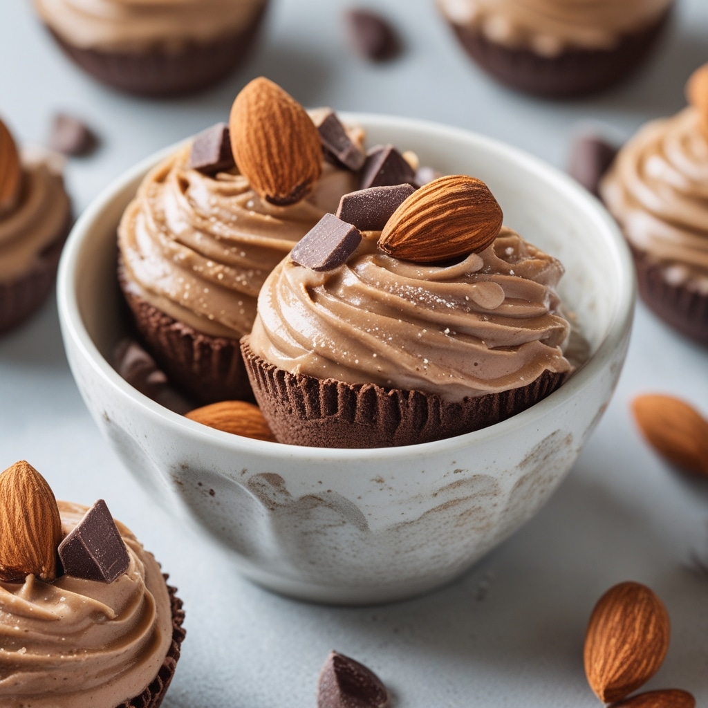 Chocolate Almond Butter Frozen Yogurt Bites
