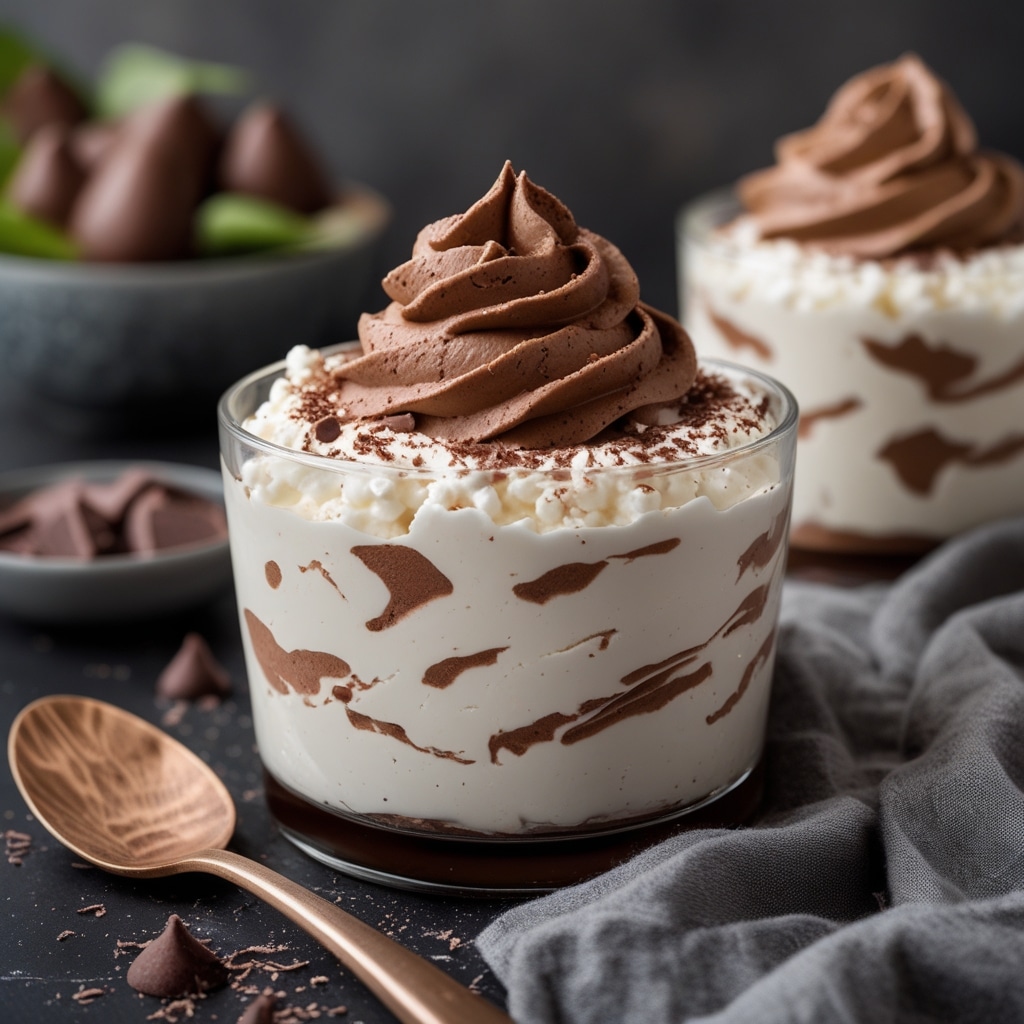 Chocolate Whipped Cottage Cheese “Mousse”