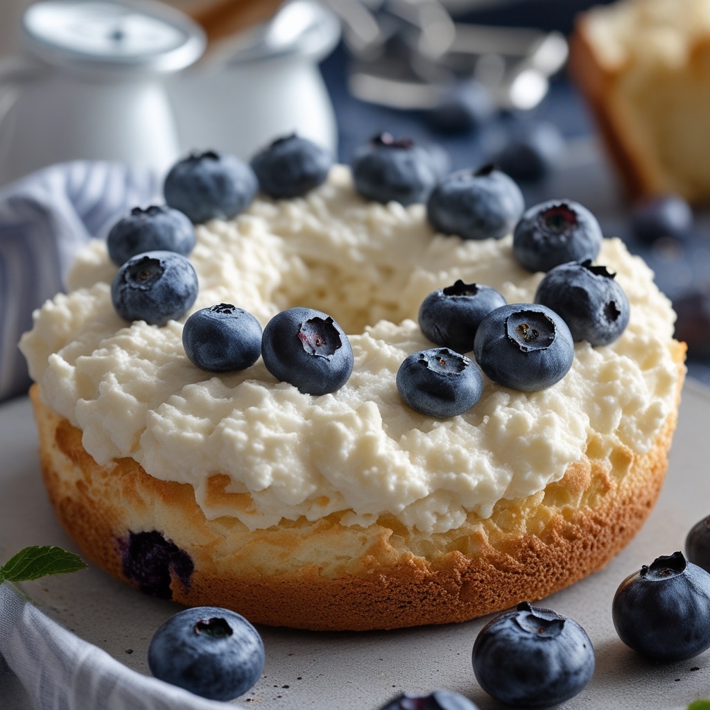Blueberry Fluffy Cottage Cheese Cloud Bread
