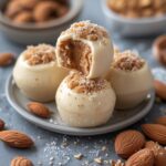 Frozen Almond Butter Yogurt Bites