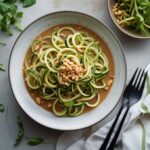 Zucchini Noodles with Peanut Sauce