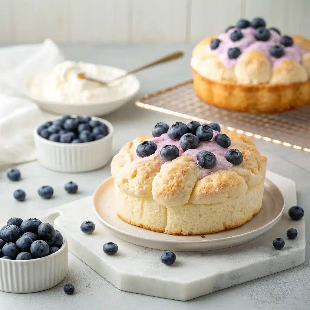 Blueberry Fluffy Cottage Cheese Cloud Bread