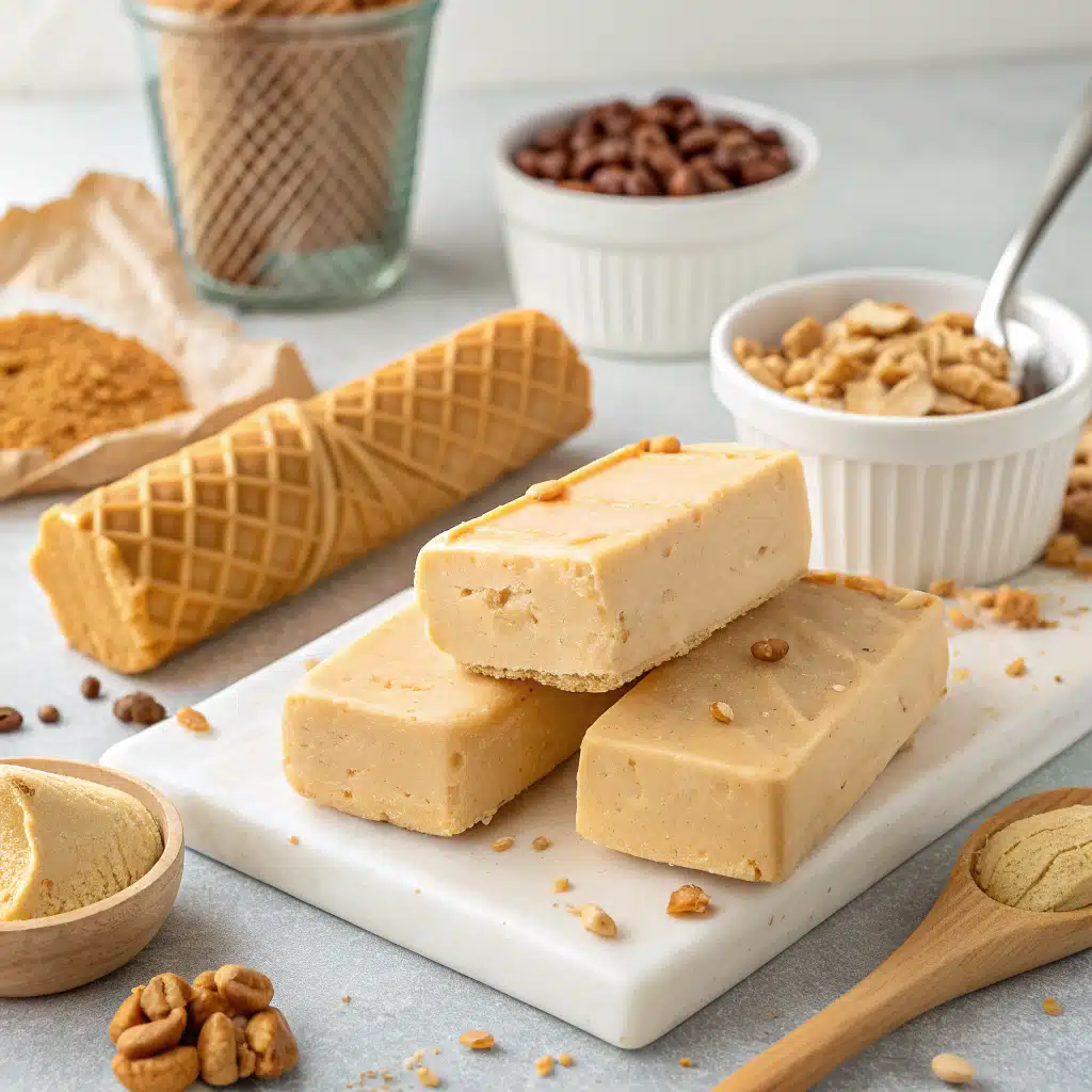 Peanut Butter Frozen Yogurt Bars