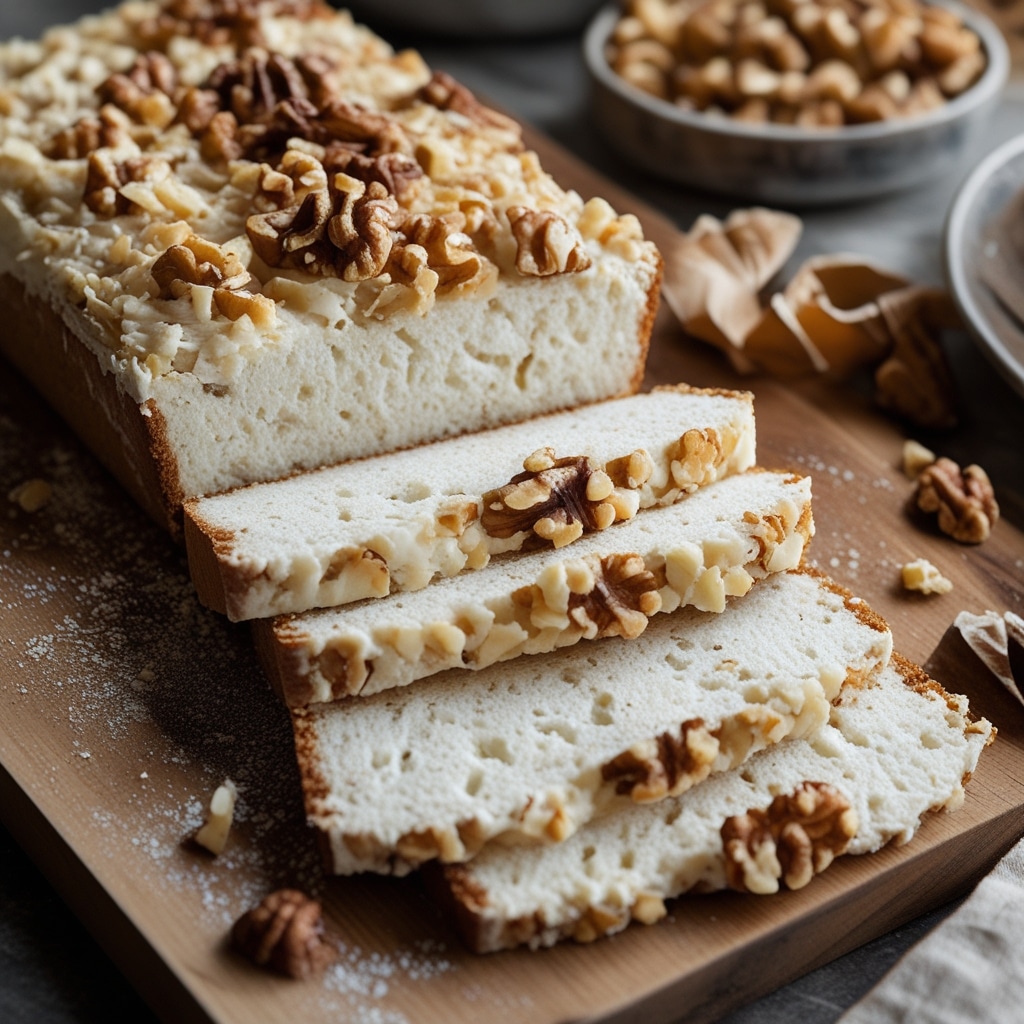 Cottage Cheese Bread with Walnuts