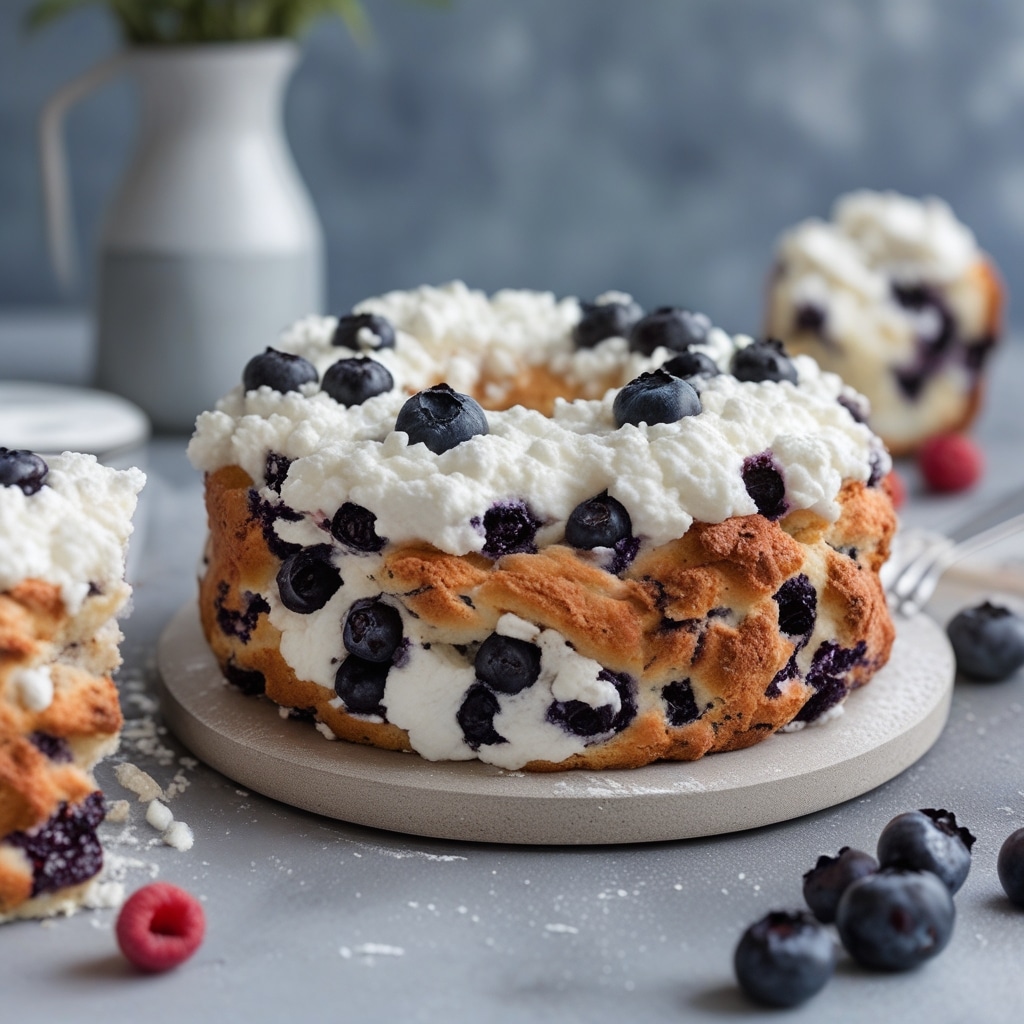 Cottage Cheese Blueberry Cloud Bread