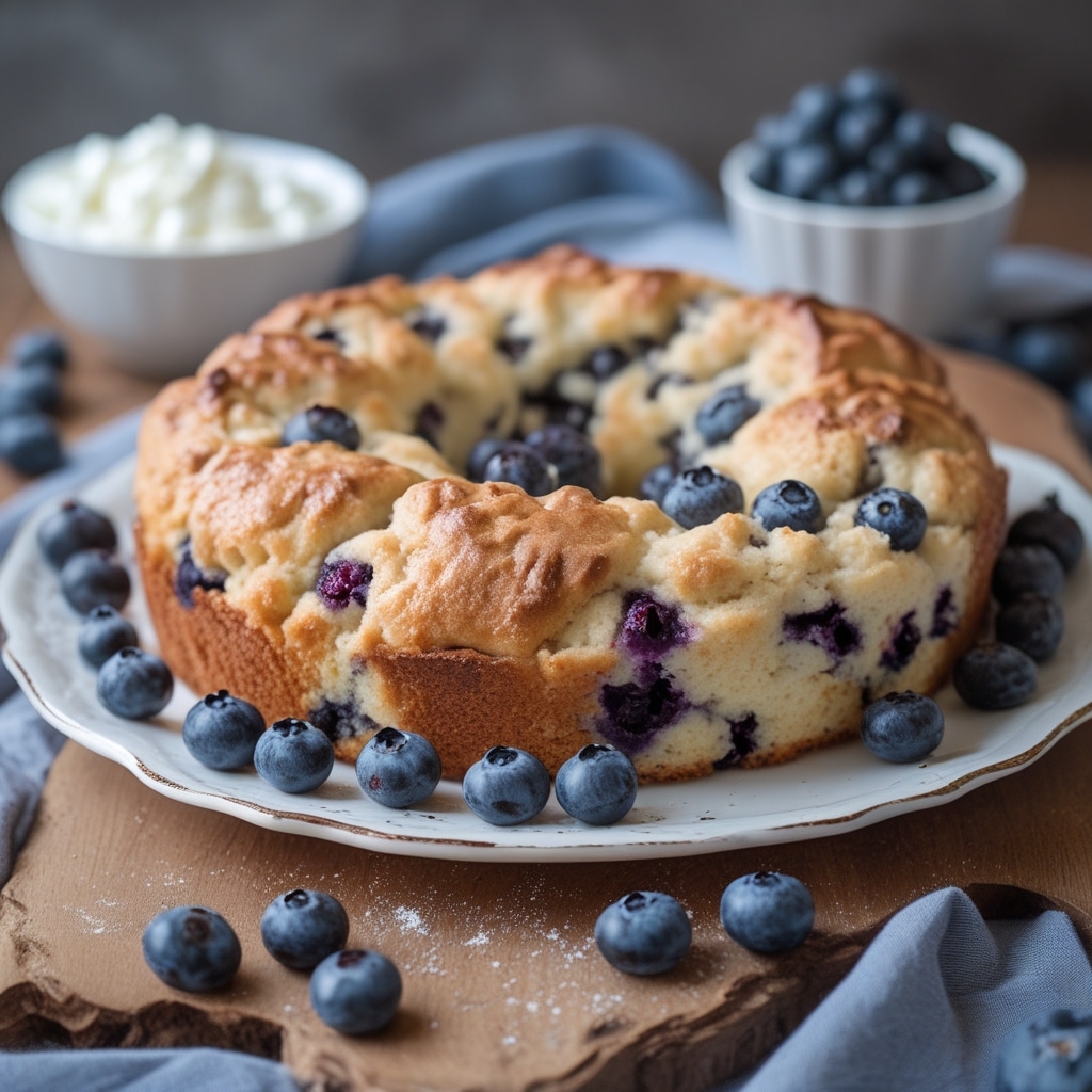 Cottage Cheese Blueberry Cloud Bread