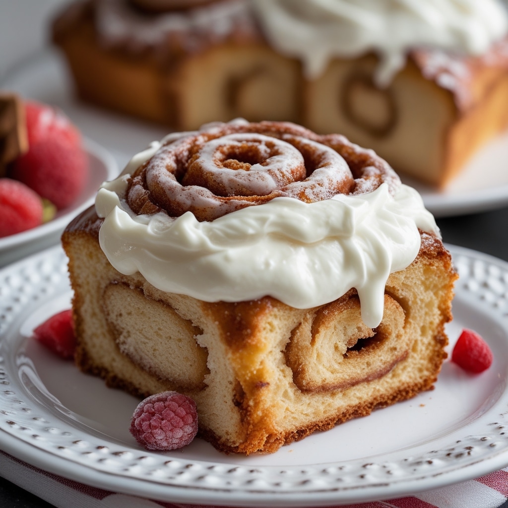 Cinnamon Roll Greek Yogurt Cloud Bread
