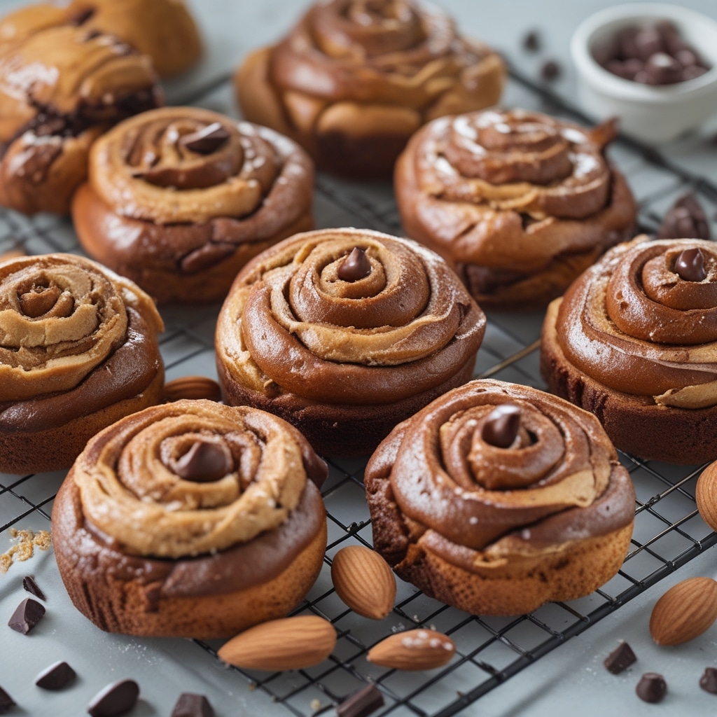 Chocolate Almond Butter Cloud Bread Rolls