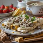 Southern Breakfast Enchiladas with Sausage Gravy